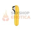 Dual Love Yellow succionador y vibrador con control inalambrico bluetooth